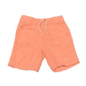 5/$15 Old Navy Kids Nectar Orange Linen Blend Pull On Shorts 4T